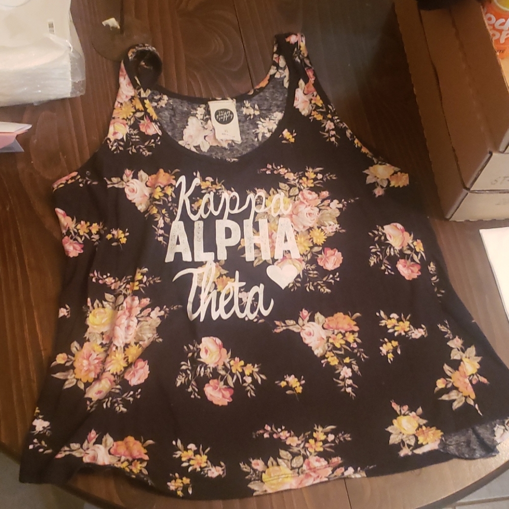Kappa Alpha Theta floral tank